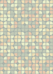 Fototapeta premium Abstract Geometric Pattern generative computational art illustration