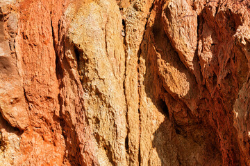 Sandstone wall in canyon Fairy Tale, Kyrgyzstan