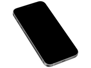 Fototapeta smart phone isolated on empty background obraz