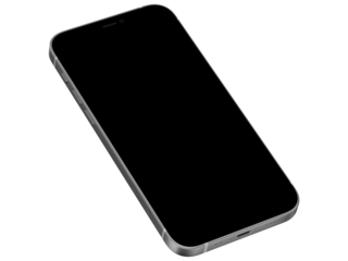 smart phone isolated on empty background