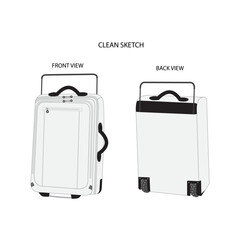 luggage bag design and luggage template