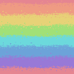 Rainbow striped seamless pattern. Airbrush effect. Vector pastel color art. Multicolor background. For wrapping paper, fabric, gift package, greeting card, wallpaper, web social media backdrop