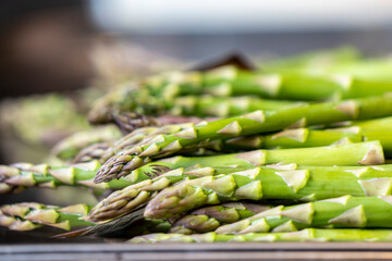 Green asparagus fresh and delicious 