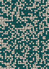 Fototapeta premium Abstract Geometric Pattern generative computational art illustration