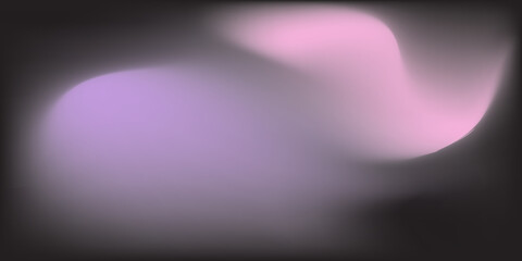 Beautiful abstract black background with pastel blots of pink and purple. Vector graphics