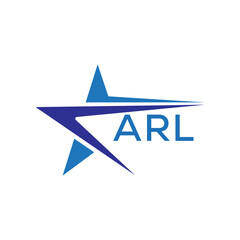 ARL letter logo. ARL blue image on white background. ARL Monogram logo design for entrepreneur and business. . ARL best icon.
