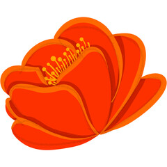 Red Elements and illustration