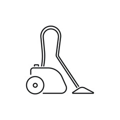Electronics vacuum cleaner line icon