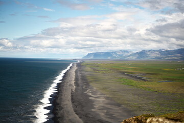 Schwarzer Strand in Island