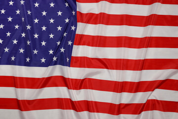 Flag of the United States of America. American flag ripple. .Background of the flag of the United States.
