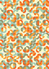 Abstract Geometric Pattern generative computational art illustration