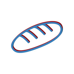 Bread icon 3D design