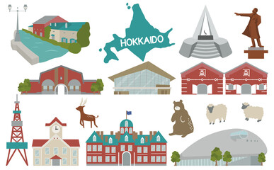 Obraz premium 北海道の建物たち