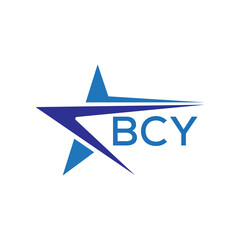 BCY letter logo. BCY blue image on white background. BCY Monogram logo design for entrepreneur and business. . BCY best icon.
