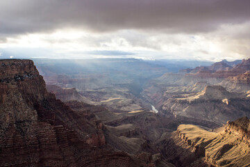 Obraz premium Grand Canyon Cloudy Ethereal Sunset