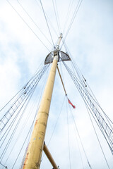 Looking up the mast
