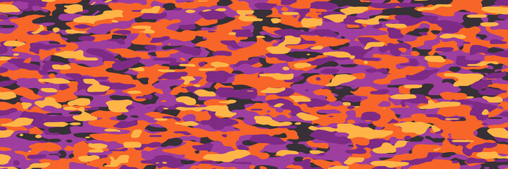 Halloween Festival Camouflage, Fashion patterns for use in creating Halloween costumes and decorations.