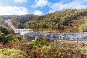 Obraz premium Tarraleah Power Station in Tasmania Australia