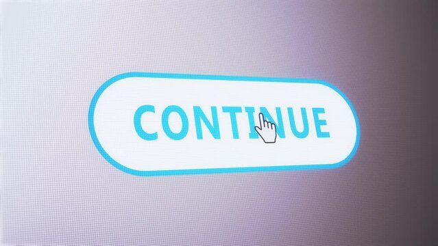Continue icon button text click mouse label tag 