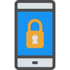 smartphone lock icon