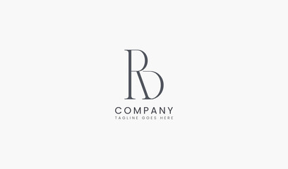 Initial letter RD logo design. RD letter logo usable for business and luxury logo company. flat vector logo design template element