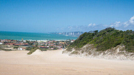 View of dunes in Genipabu