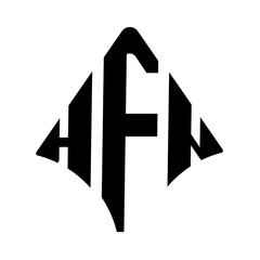 HFN logo. HFN logo letter logo design vector image. HFN letter logo design. HFN modern and creative letter logo. 3 letter logo Vector Art Stock Images.  