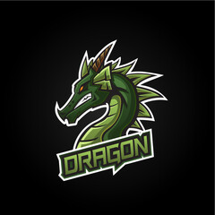 Dragon Icon Logo Vector Illustration