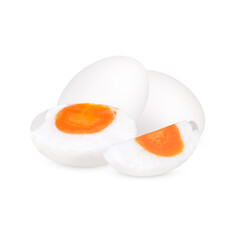 Salted egg isolated on transparent background (.PNG)