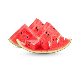 watermelon slice isolated on transparent background (.PNG)