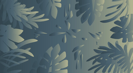 Fototapeta premium vector seamless pattern with nature Leaf