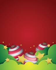 Merry Christmas frame card background

