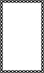 vertical bicycle chain frame with copy space