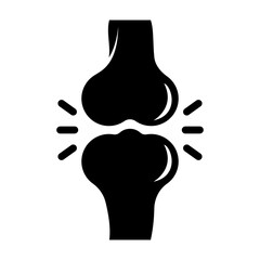 Human Knee Bone Joint icon. Bones and structure Vector illustration.