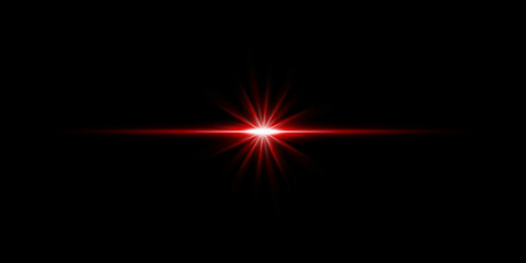 Beautiful Lens flare glow light effect on black background for add overlay or screen filter over photos. Optical Flare effect illustration.