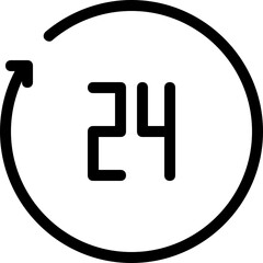 24hours icon