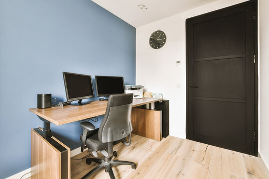 Home office in modern apartment