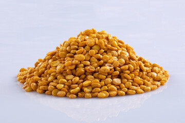 delicious Indian sweet salty snacks "Chanachur" or Bombay Mix.