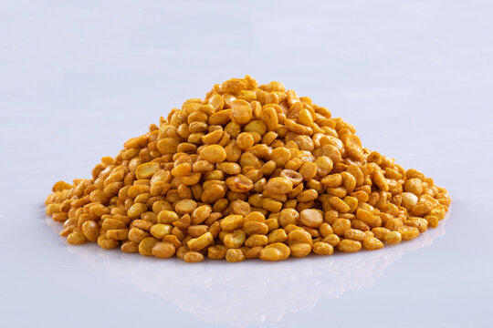 delicious Indian sweet salty snacks "Chanachur" or Bombay Mix.