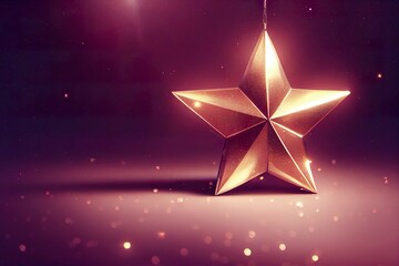 Glittering star, beautiful celebration or event background. Generated by Ai, is not based on any original image.