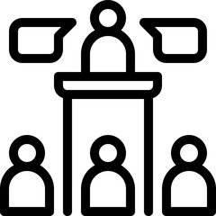 podium speech icon