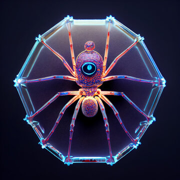 glass spider robot