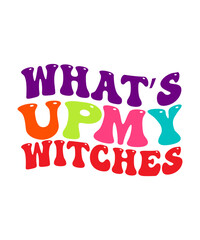 Retro Halloween Svg Bundle, Retro Witch svg, Ghost svg, Pumpkin svg, Halloween Vector, Sarcastic Svg, Silhouette, Cricut