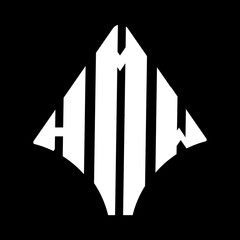 HMW logo. HMW logo letter logo design vector image. HMW letter logo design. HMW modern and creative letter logo. 3 letter logo Vector Art Stock Images.  