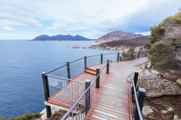 Obraz premium Cape Tourville in Freycinet Tasmania Australia