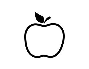 Apple icon. Vector illustration. Fruit