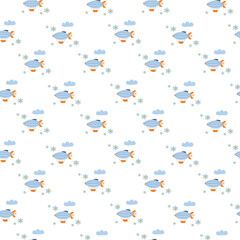 Pattern of a children's toy airship. Vector