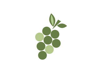 Flat vector icon - bunch of grapes. Web version. food, nature