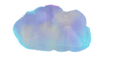 Cloud watercolor clipart.