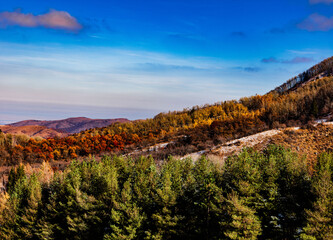 Plakat autumn landscape in the mountains